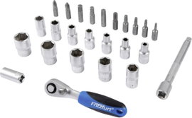 FRITZFURT Dugókulcs készlet Metrikus 1/4 (6,3 mm) 25 részes 6100-3025