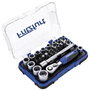 FRITZFURT Dugókulcs készlet Metrikus 1/4 (6,3 mm) 25 részes 6100-3025 2. bélyegkép