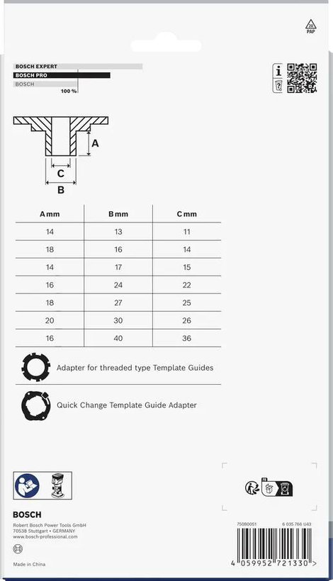 Bosch Accessories 2608190064 Másolathüvelyek 2. kép