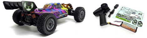 Absima 1:12 EP Buggy Neon Furry 4WD BL RTR Lila Brushless 1:12 RC modellautó Elektro Buggy 4WD RtR 2 5. kép
