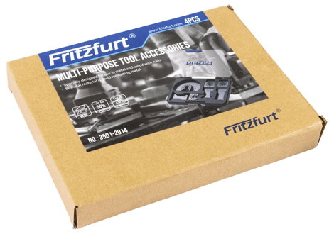 FRITZFURT 3501-2014 Bimetál Többfunkciós szerszám tartozék készlet 4 részes 1 készlet 6. kép