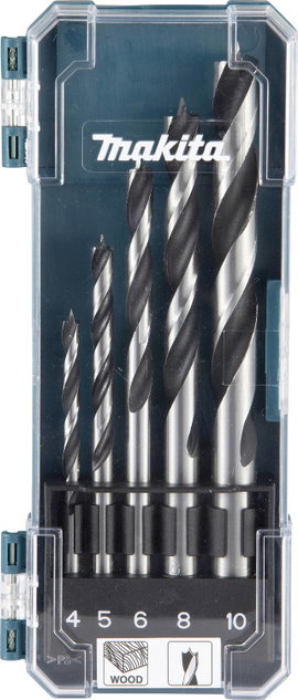 Makita D-72861 Fa spirál fúró készlet 4 mm, 5 mm, 6 mm, 8 mm, 10 mm 1 db