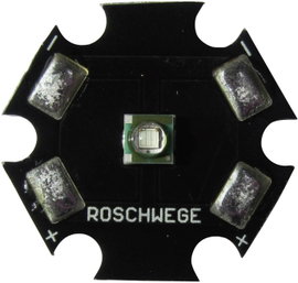 High-Power LED csillag alakú panelhoz 3 W, 1 chip, Royal kék, Star-BL475-03-00-00