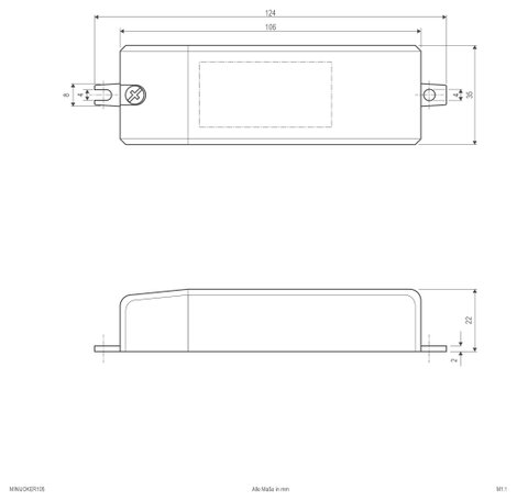 EVN MINI JOKER 105 Halogén transzformátor 12 V 20 - 105 W Dimmelhető, fáziseltolásos dimmerrel 3. kép