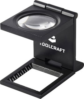 TOOLCRAFT TO-10182525 Szálszámláló Nagyítási tényező: 6 x Lencseméret: (Ø) 28 mm