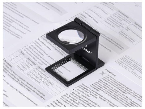 TOOLCRAFT TO-10182525 Szálszámláló Nagyítási tényező: 6 x Lencseméret: (Ø) 28 mm 8. kép