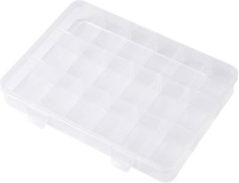 TRU COMPONENTS TC-SG18-012 Rendszerező doboz (H x Sz x Ma) 200 x 160 x 30 mm Rekeszek: 18 Változtath