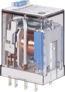 Miniatűr relé 110 V/AC 4 váltó 7 A 250 V/AC 7 A/250 V/AC, Finder 55.34.8.110.0040