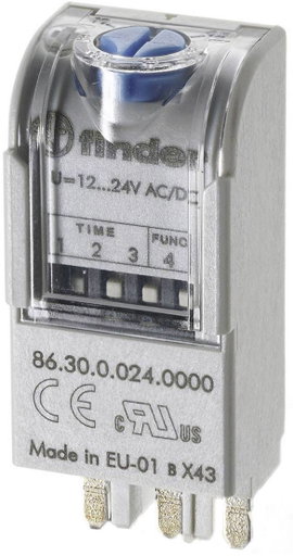 Időkapcsoló modul 12-24 V DC/AC, Finder 86.30.0.024.0000