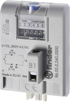 Ipari időkapcsoló modul 12 - 240 V DC/AC, Finder 86.00.0.240