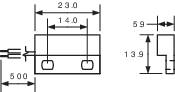 Miniatűr Reed érzékelő 1 záró 1 A 200 V/DC/ 140 V/AC 10 W, PIC MS-324-3 2. kép