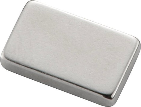 Neodímium mágnes 1,19 T, 2 x 10 x 6 mm, anyag: N 38 SH