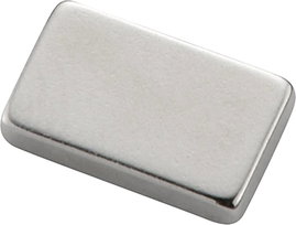 Neodímium mágnes 1,19 T, 2 x 12 x 6 mm, anyag: N 38 SH