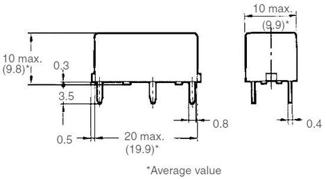 Kis teljesítményrelé 5 V/DC 1 záró, 5 A, 125 V/DC/380 V/AC, 1250 VA/150 W, Omron G6B-1114P-US 5 VDC 3. kép