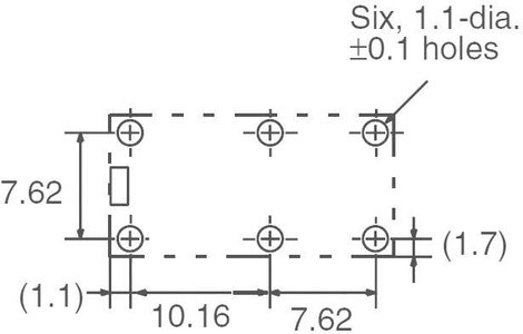 Kis teljesítményrelé 12 V/DC 2 záró, 5 A, 125 V/DC/380 V/AC, 1250 VA/150 W, Omron G6B-2214P-US 12 VD 3. kép