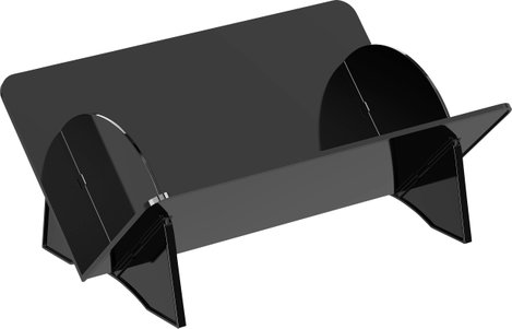 Elevar CD rekesz 22 CD/DVD/Blu-ray PET Fekete 1 db (Sz x Ma x Mé) 310 x 138 x 205 mm LV-9793