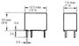 PCB jel relé 12 V/DC 1 váltó, 1 A, 60 V/DC/125 V/AC, 62,5 VA/30 W, Omron G5V-1 12DC 4. bélyegkép