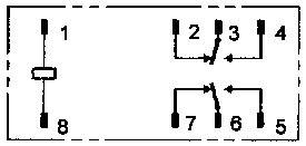 PCB teljesítmény relé 24 V/DC 2 váltó 8 A/250 V/AC, 300 V/DC/440 V/AC, 2000 VA/240 W, Omron G2RL-2 2 3. kép