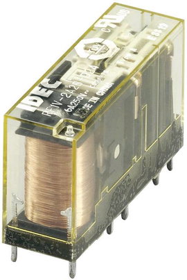 Kényszervezérelt relé RF1V érintkezőkkel 24 V/DC 2 záró/2 nyitó 6 A 30 V/DC/250 V/AC, Idec RF1V-2A2B