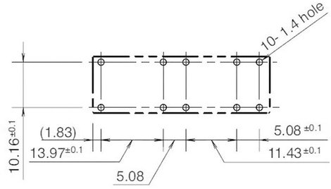 Kényszervezérelt relé RF1V érintkezőkkel 24 V/DC 2 záró/2 nyitó 6 A 30 V/DC/250 V/AC, Idec RF1V-2A2B 3. kép