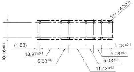 Kényszervezérelt relé RF1V érintkezőkkel 24 V/DC 4 záró/2 nyitó 6 A 30 V/DC/250 V/AC, Idec RF1V-4A2B 3. kép