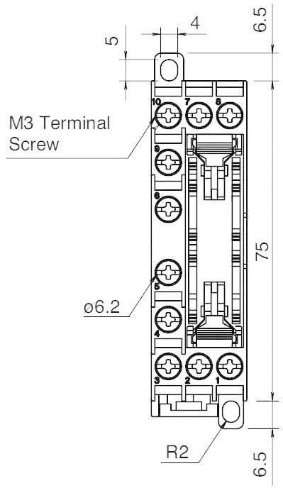DIN sín foglalat RF1V-hez, Idec SF1V-4-07L 2. kép
