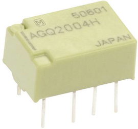 Jelzőrelé nyákba, monostabil, 4.5 V/DC 2 váltó 1 A 110 V/DC/125 V/AC 30 W/37,5 VA, Panasonic AGQ2004