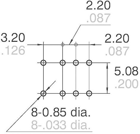 Jelzőrelé nyákba, monostabil, 4.5 V/DC 2 váltó 1 A 110 V/DC/125 V/AC 30 W/37,5 VA, Panasonic AGQ2004 3. kép
