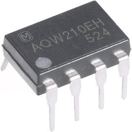 PhotoMOS relé, pólusszám: 8, 2 záró 60 V DC/AC 500 mA, Panasonic AQW212EH