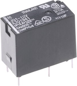 Teljesítmény relé 24 V 1 záró, 5 A 110 V/DC 250 V/AC 625 VA, Panasonic JQ1AB24F