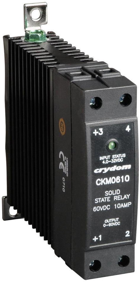 Elektronikus teljesítmény relé, DIN kivitelű, 20 A 0 - 60 V/DC, Crydom CKM0620