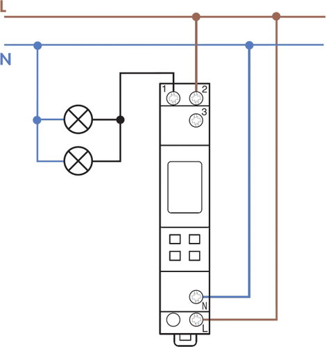 Elektronikus időkapcsoló óra, heti programmal 230 V/AC 1 váltó, 16 A 250 V/AC, Finder 12.71.8.230.00 2. kép