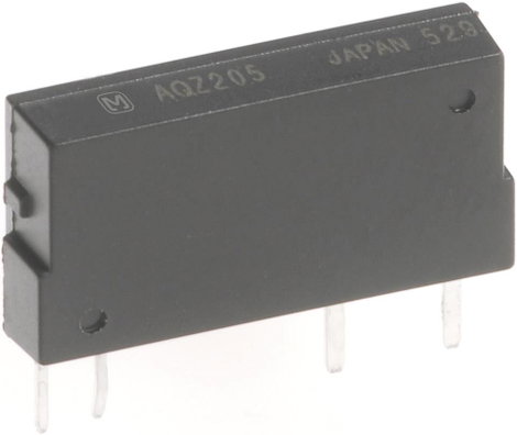 PhotoMOS relé 4 pólusú, 1 záró, 400 V 450 mA, Panasonic AQZ204D