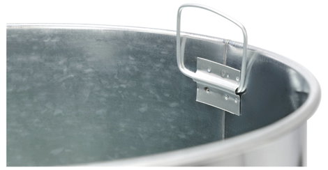 Elevar SP-SWB-001 SP-13503828 Hulladékvödör 50 l (Ø x Ma) 380 mm x 730 mm Nemesacél Alumínium (selym 5. kép