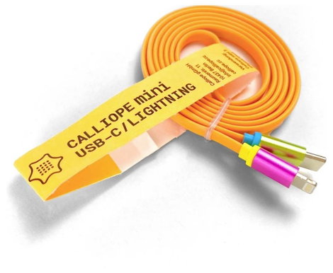 CALLIOPE USB Kabel C > Lightning Adat-/áramkábel Calliope [1x USB-C® dugó - 1x Apple Dock dugó Light 3. kép