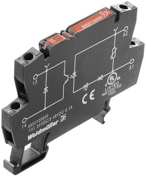 TERMOPTO optocsatoló modul, Weidmüller TOS 24VDC/48VDC 0,5A