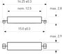 SMD Reed kapcsoló 1 záró 0,7 A 180 V/DC/ 130 V/AC 10 W, PIC PMC-1001TH 2. bélyegkép