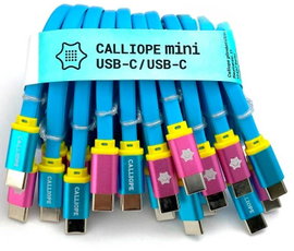 CALLIOPE USB Kabel C > C Adat-/áramkábel Calliope [1x USB-C® dugó - 1x USB-C® dugó] 1 m Kék