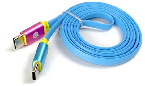 CALLIOPE USB Kabel C > C Adat-/áramkábel Calliope [1x USB-C® dugó - 1x USB-C® dugó] 1 m Kék 3. kép
