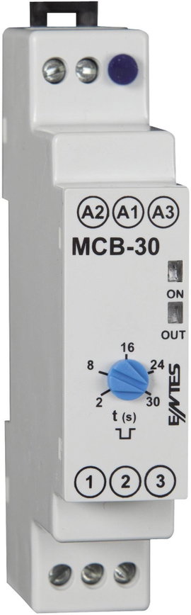 Időrelé 24 V/AC/DC/ 230 V/AC 1 váltó 8 A, ENTES MCB-30
