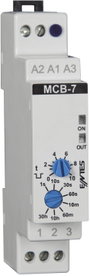 Időrelé 24 V/AC/DC/ 230 V/AC 1 váltó 8 A, ENTES MCB-7 bélyegkép