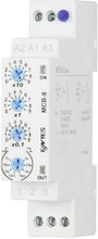 Időrelé 24 V/AC/DC/ 230 V/AC 1 váltó 8 A, ENTES MCB-8 bélyegkép