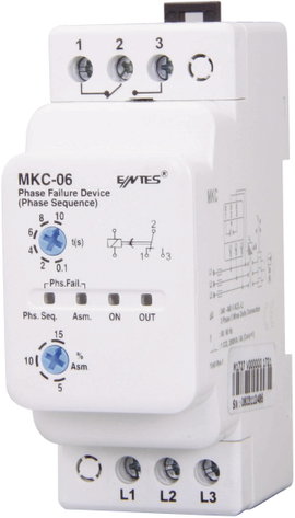 Fáziskiesés figyelő relé, ENTES MKC-06