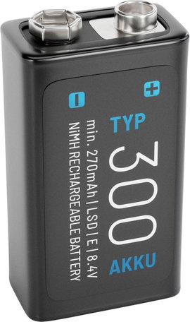 9 V-os akku Absina Absina 300 NiMH 8.4 V 270 mAh 1 db
