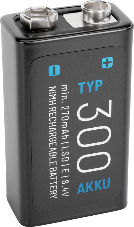 9 V-os akku Absina Absina 300 NiMH 8.4 V 270 mAh 1 db