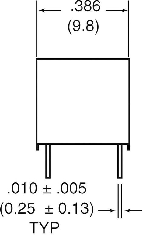 Szubminiatűr DIP relé 3 V/DC 2 váltó, 1 A 24 V/DC/120 V/AC, Zettler Electronics AZ822-2C-3DSE 3. kép
