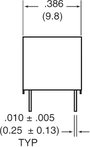Szubminiatűr DIP relé 12 V/DC 2 váltó, 1 A 24 V/DC/120 V/AC, Zettler Electronics AZ822-2C-12DSE 3. bélyegkép