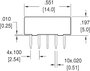 Polarizált miniatűr relé 12 V/DC 2 váltó, 1 A 30 V/DC/125 V/AC, Zettler Electronics AZ850-12 2. bélyegkép