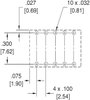 Polarizált miniatűr relé 12 V/DC 2 váltó, 1 A 30 V/DC/125 V/AC, Zettler Electronics AZ850-12 5. bélyegkép