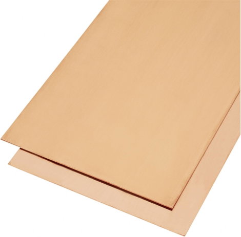 Modelcraft vörösréz lemez 400 x 200 x 0,5 mm